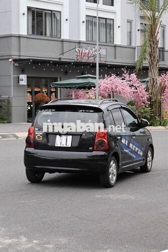 Kia Morning 2008 Số tự động 128k km Đen