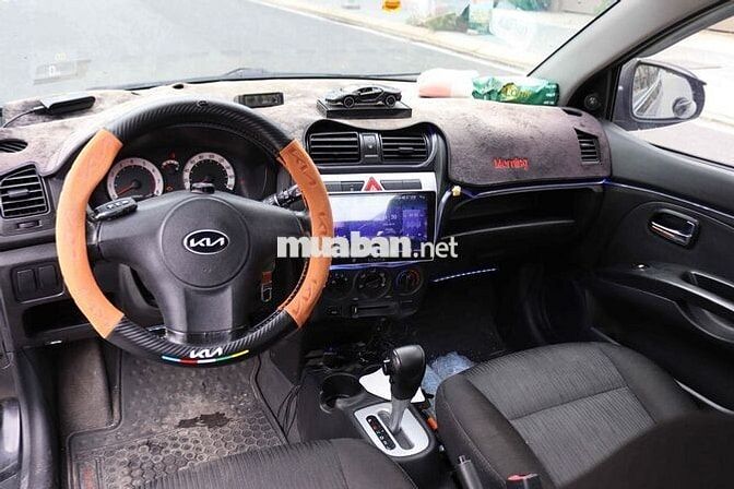 Kia Morning 2008 Số tự động 128k km Đen
