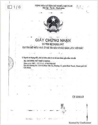 Bán nhà 4 tầng hẻm 4.5m số 126/1A Phan Văn Trị 