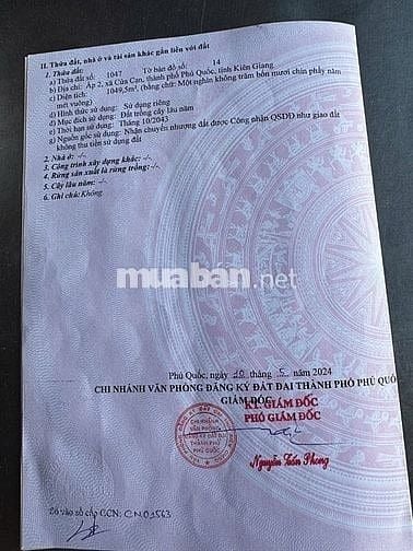 BÁN ĐẤT CỬA CẠN PHÚ QUỐC – ĐẤT ĐẸP CÓ SUỐI, ĐƯỜNG 16M – GIÁ TỐT