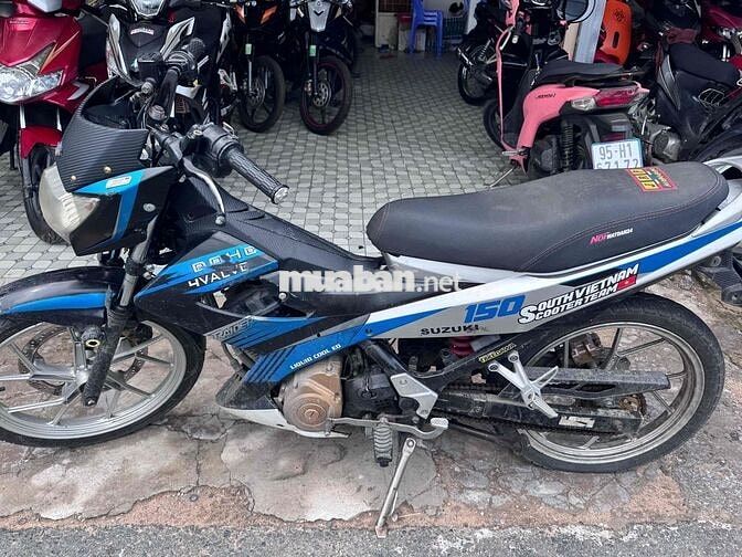 Suzuki Raider Đen Xanh Bạc