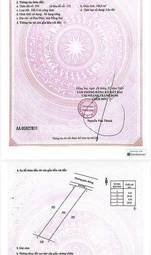 Bán đất đường xe hơi Sông Thao, Bàu Hàm, Bàu Hàm, Trảng Bom, Đồng Nai