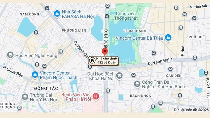 Chính chủ cho thuê nhà riêng Lê Duẩn 80m², 2PN, có sân vườn, 6.5tr/thg
