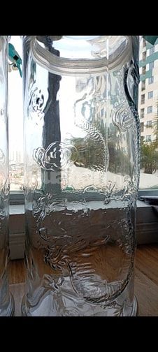 Bình rồng thủy tinh hình trụ cao 62cm ngâm rượu 