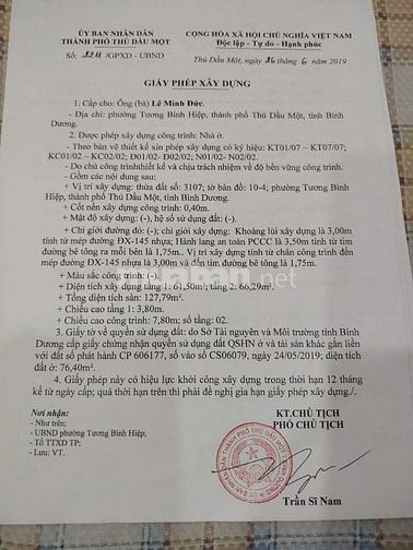 Nhà phố 2 mặt tiền 114 Đường ĐX 145, Tương Bình Hiệp, Thủ Dầu Một