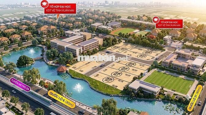 Cắt lỗ 200 triệu , gần ngã tư xuân mai , đường rộng 5m, full thổ cư