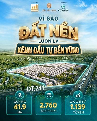 Khu đô thị Bắc Sài Gòn 239tr sở hữu ngay đất nền sổ sẵn