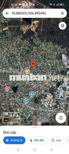 Đất 10 x 55,60 Mặt tiền nhựa Út Cứu, gần ngã 3 Mỹ Hạnh - Giáp Hóc Môn