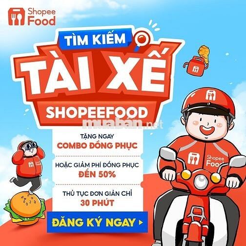 SHOPEEFOOD TUYỂN DỤNG TÀI XẾ PART-TIME THÁNG 6