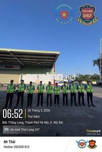 Nhân Viên An Ninh Kho Hàng Fedex – Sân Bay Nội Bài