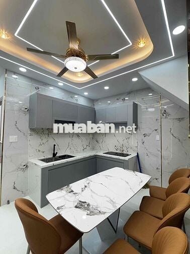 nhà mới q12 56m2 ô tô đỗ cửa tặng noi that chỉ 4đ5