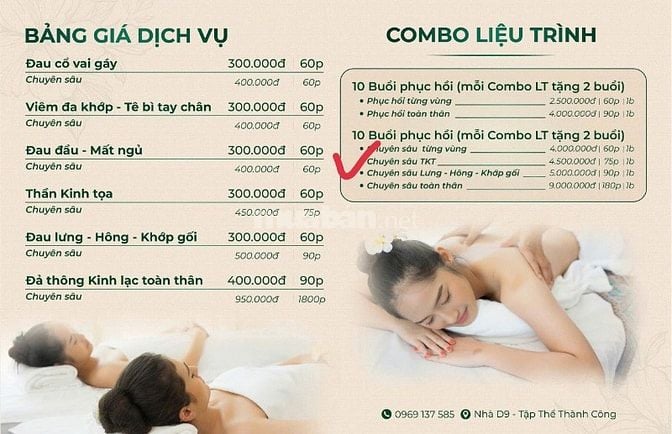 Xoa bóp hỗ trợ phục hồi cơ xương khớp - Hệ thần kinh và làm đẹp 