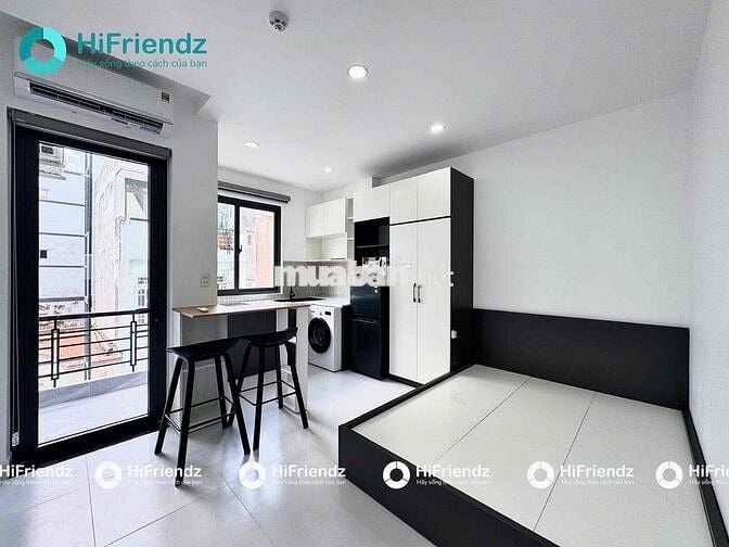 STUDIO BAN CÔNG FULL NỘI THẤT - MÁY GIẶT RIÊNG TRUNG TÂM Q10