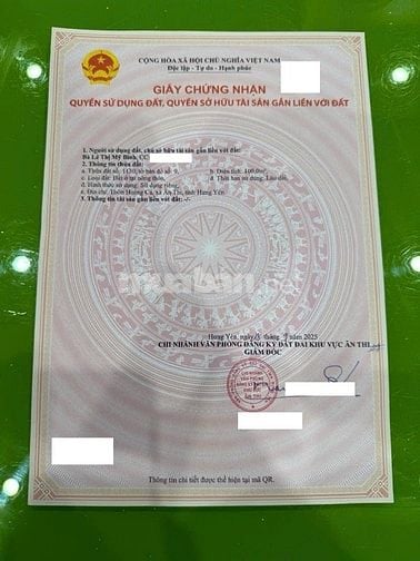 0967707876 - Cần bán lô đất chính chủ tại thôn Hoàng Cá, xã Ân Thi, tỉ