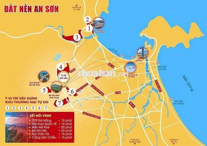 ĐẤT NỀN SÁT CHÂN BÀ NÀ HILL - HOÀ NINH - GIÁ CHỈ TỪ 1TY6/LÔ