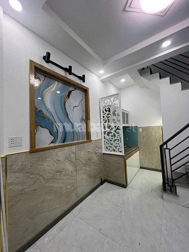 Nhà 1 trệt 1 lầu Tân Thới Hiệp 20,4x8m,Nhà mới đẹp,2PN,Công chứng ngay