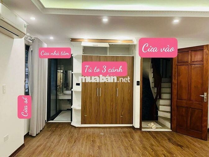 Phòng tầng 3 ngõ 236 khương đình sàn gỗ ban công thoáng