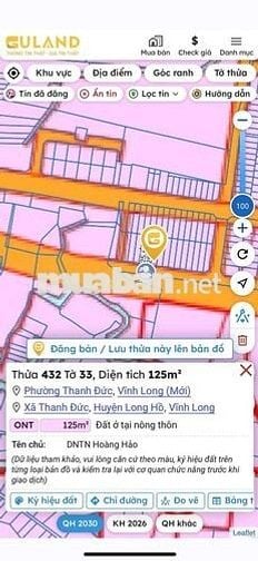 Cần bán đất full thổ khu hoàng hảo rẻ nhất kv