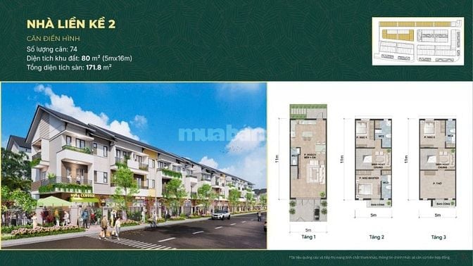 CHỈ HƠN 5 TỶ SỞ HỮU NGAY NHÀ PHỐ 3 TẦNG 2 MẶT THOÁNG NGAY ĐẠI LỘ 80M