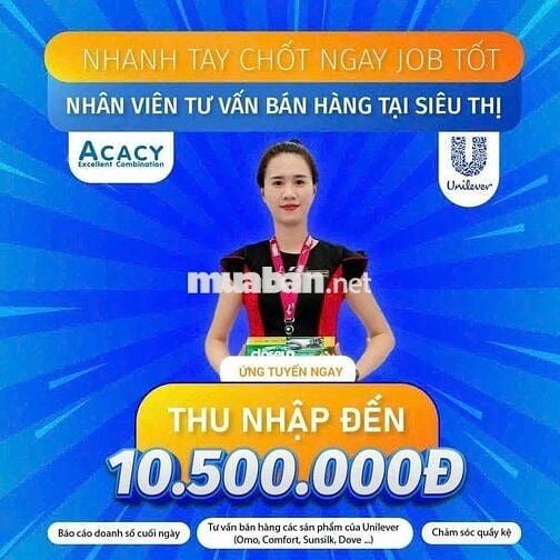 BÁN HÀNG UNILEVER BIG C ĐỒNG NAI