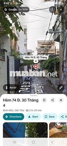 BÁN ĐẤT TRUNG TÂM NINH KIỀU – HẺM 74 ĐƯỜNG 30/4