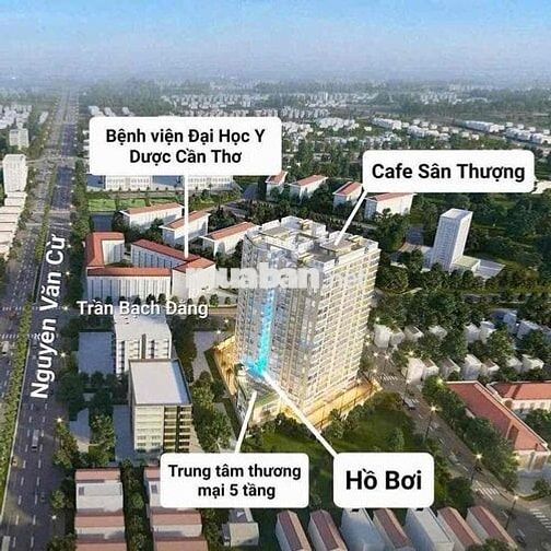 Căn Hộ 2 Phòng Ngủ Thiên Quân Marina Plaza Cần Thơ.