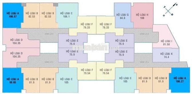 Bán căn hộ Sacomreal 584, 3PN3WC 104m2 4,4tỷ, Lũy Bán Bích - Tân Phú