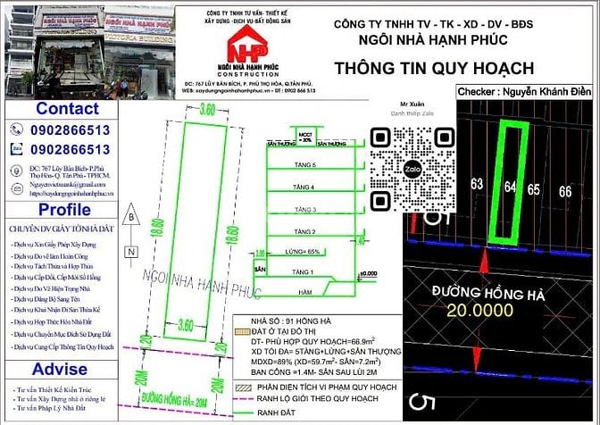 SIÊU HIẾM, MẶT TIỀN 87 HỒNG HÀ 67M2, 5 TẦNG, 9PN CHỈ 23.5 TỶ/TL