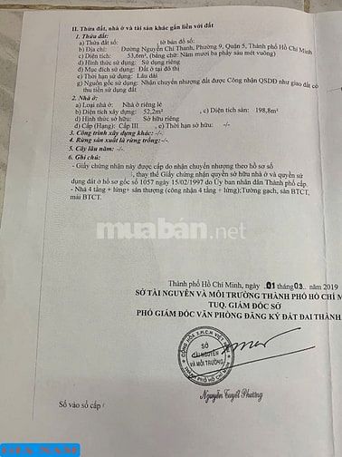 BÁN NHÀ 2 MẶT TIỀN TRƯỚC VÀ SAU : 111 NGUYỄN CHÍ THANH - P. 9 - Q. 5 