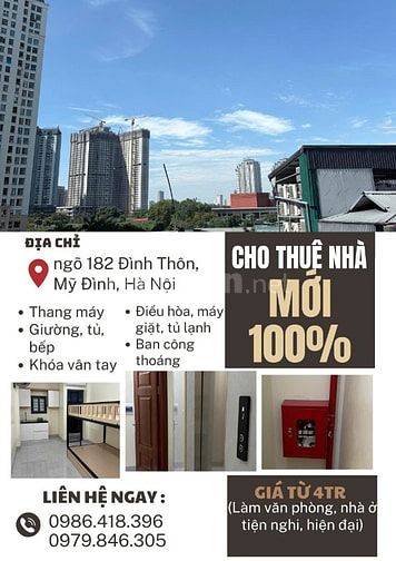 Cho thuê phòng studio hoặc cho thuê cả nhà 6 tầng - Tổng cộng 8 phòng