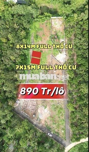 Bán Đất sổ hồng full thổ cư, thanh toán trước 250 triệu sở hữu ngay