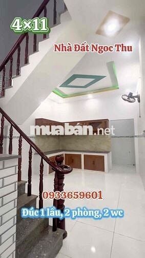NHÀ 4*11M 2PN HẺM THÔNG GẦN CHỢ TRƯỜNG HỌC ĐƯỜNG 1A TÂN VĨNH LỘC TPHCM