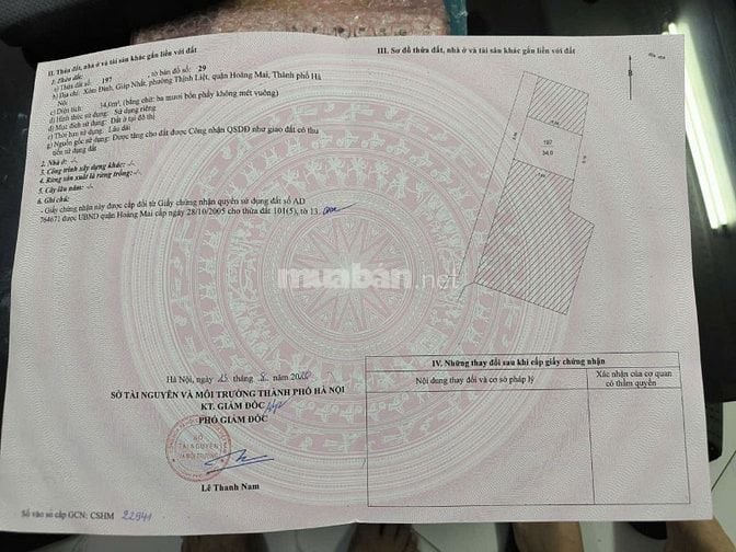 Bán nhà khu cuối đường Trương Định rẽ vào ngõ 45 khu Giáp Nhị, 
