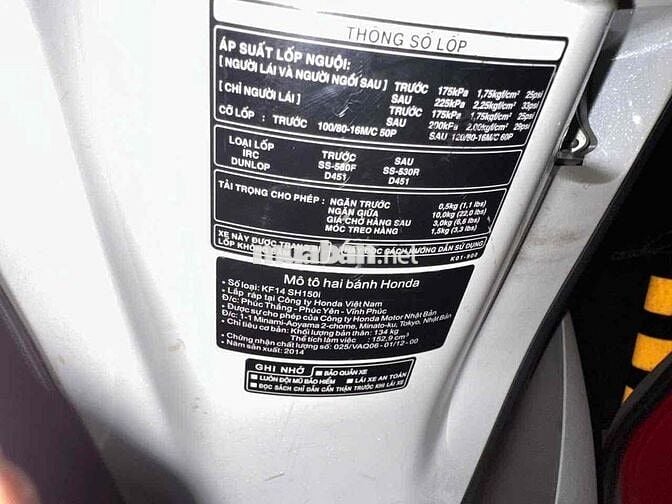 Honda Sh150i 2014 Trắng 30.000km
