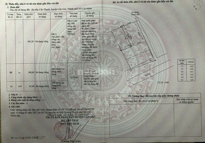 Bán đất Mặt Biển trung tâm thị trấn cần thạnh,đối diện Vinhomes 