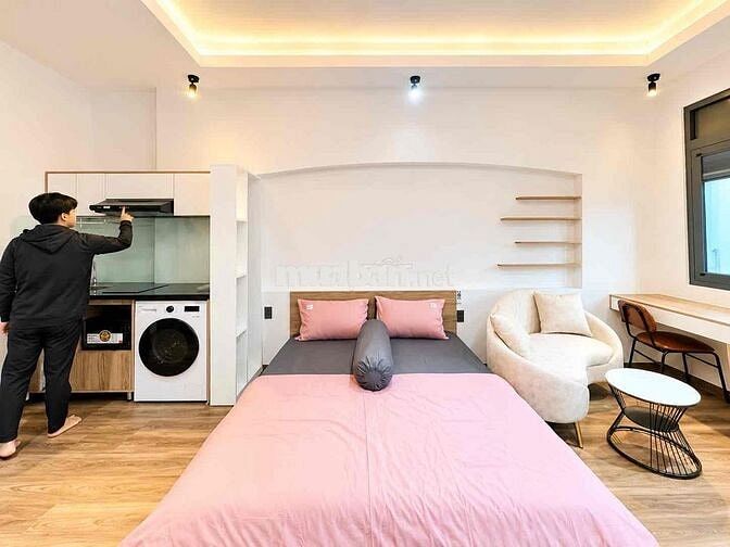 CĂN HỘ NƠ TRANG LONG TRUNG TÂM BÌNH THẠNH 45M2 BAN CÔNG full nội thất