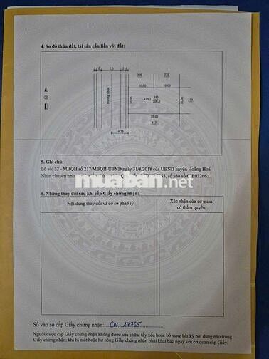 Bán lô đất Biệt thự Siêu đẹp gần Chi cục thuế Hoằng Hóa