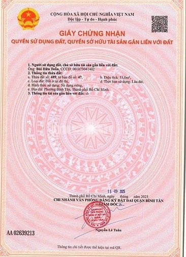 Bán Lô Đất 399/12/26 Bình Thành,Bình Tân 4*14M2 Hẻm Xe Hơi 3ty∂∂∂