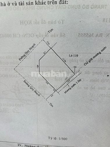 BÁN ĐẤT 2MT KIM LONG ĐỂ Ở - KINH DOANH - ĐẦU TƯ