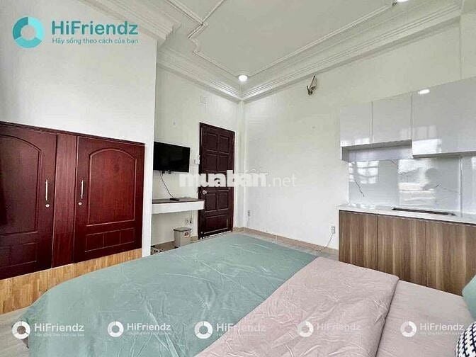 STUDIO BAN CÔNG FULL NỘI THẤT CÓ TV | VỆ SINH PHÒNG NGAY Q3
