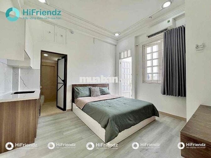 STUDIO BAN CÔNG FULL NỘI THẤT CÓ TV | VỆ SINH PHÒNG NGAY Q3