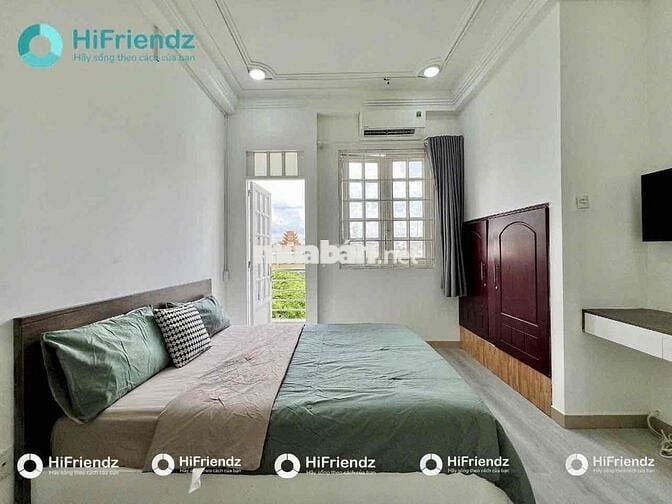 STUDIO BAN CÔNG FULL NỘI THẤT CÓ TV | VỆ SINH PHÒNG NGAY Q3