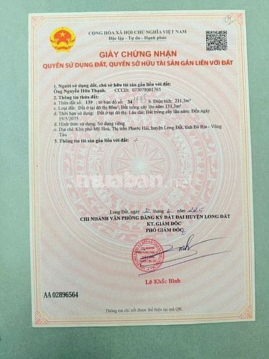 Giảm sâu bán nhanh lô đất biệt thự 2 mặt tiền 211m2 ngang 10, chỉ 1ty4