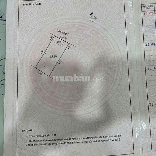 Nhà hxh dt15m2 đúc 1 lầu 1 phòng ngủ lớn 2wc đường Âu Cơ, Q. Tân Phú