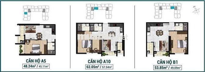 3,55 TỶ - BÁN CH ASIANA CAPELLA 62M2 NTCB