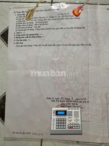 Chính Chủ Bán Nhà Mặt Tiền 117 Bình Thới P11Q11 