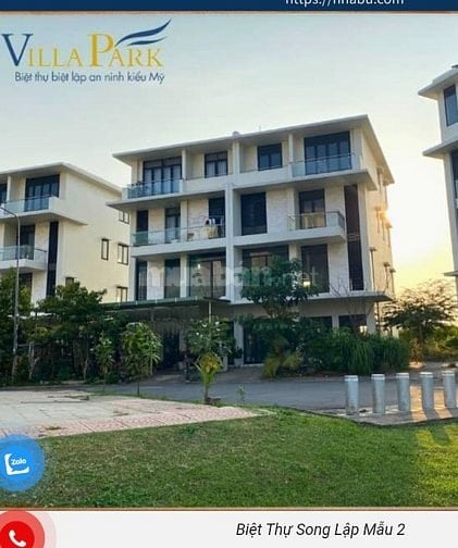 BÁN BIỆT THỰ SONG LẬP 186M2 SẴN SỔ NHÀ THÔ KHU KHÉP KÍN BẢO VỆ 24/24