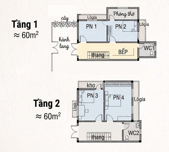 Cho thuê căn tập thể 2 tầng 3 ngủ Lý Nam Đế, Hoàn Kiếm, đủ đồ