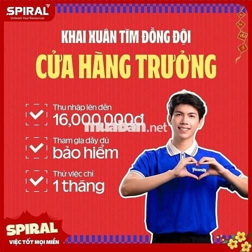 Đà Nẵng - Vinamilk tuyển cửa hàng trưởng CH