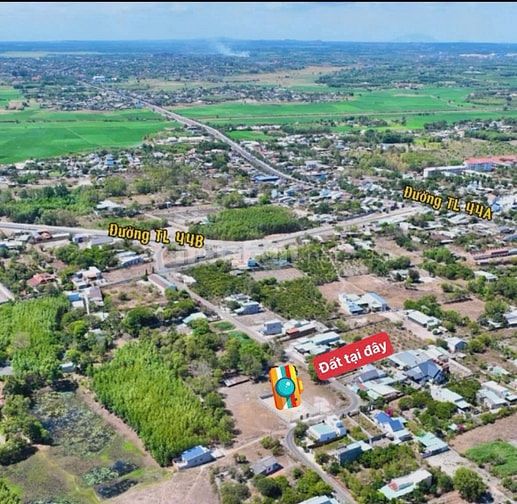 NỢ XẤU, Thanh lý nhanh lô đất 2 mặt tiền 195m2 Chỉ 1ty069. Ngay TL44A,